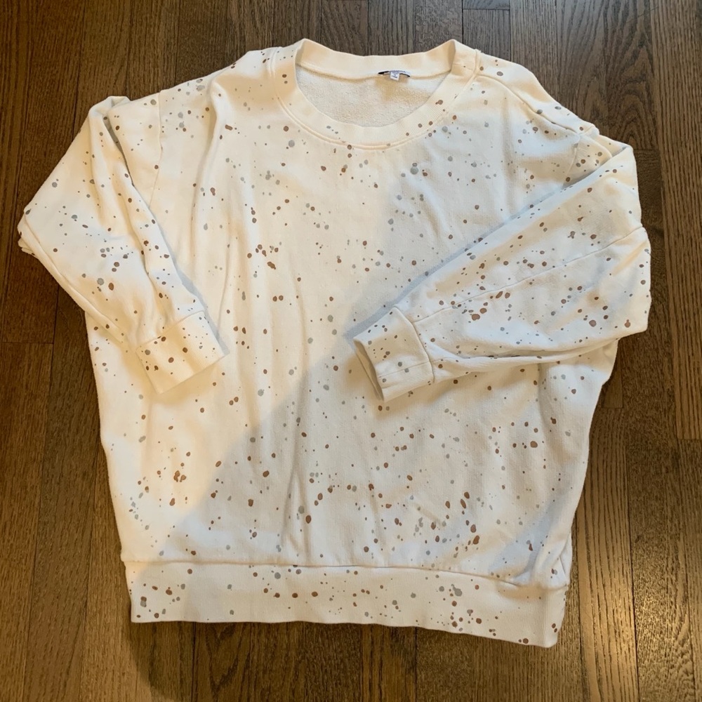Splendid splatter paint sweatshirt